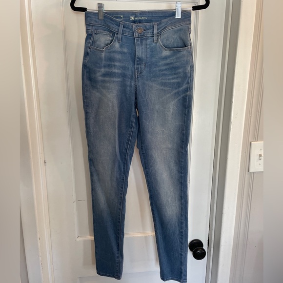 Levi’s 721 vintage high-rise skinny light wash blue jean denim luxury casual 26 - Picture 6 of 12